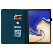 Galaxy Tab S4 10.5 Butterfly Flower Embossed Leather Case (Blue) - 6