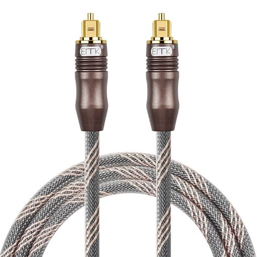 25m EMK OD6.0mm Toslink Square Port TV Digital Audio Optical Cable - 1