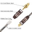 25m EMK OD6.0mm Toslink Square Port TV Digital Audio Optical Cable - 4