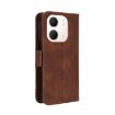 OPPO A5x Leather Phone Case with Card Slots - Brown - 3