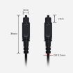 EMK 10m Pink OD2.2mm Digital Optical Audio Fiber Speaker Cable - 3