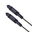 15m EMK OD2.2mm Digital Audio Optical Fiber Speaker Cable (Black) - 2