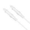 25m EMK OD2.2mm Digital Optical Fiber Audio Balance Cable (White) - 2