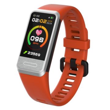 SPOVAN H03 Red Smart Bracelet with Glucose & Sleep Monitoring - 1