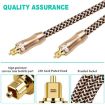 25m EMK Gold-plated TV Digital Audio Optical Fiber Cable - 5