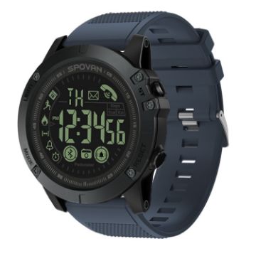 SPOVAN PR1 Blue Waterproof Luminous Bluetooth Smart Watch - 1