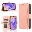 Ulefone Note 21 Pink Leather Case with Card Slots, Calf Texture - 1