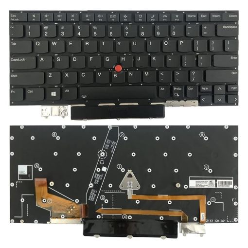 Lenovo Thinkpad X1 Carbon 2021 US Laptop Backlit Keyboard - 1