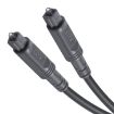 25m EMK OD4.0mm Square Port Digital Audio Optical Cable (Silver Grey) - 2