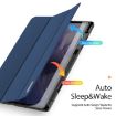 Samsung Galaxy Tab S9+ DUX DUCIS Domo Leather Case (Blue) - 5