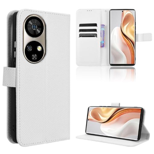 Ulefone Note 17 Pro White Diamond Texture Leather Case - 1