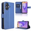 Ulefone Note 21 Blue Leather Phone Case with Diamond Texture - 1
