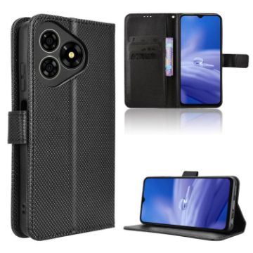 Ulefone Note 19 Black Leather Case with Diamond Texture - 1