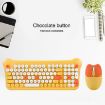 QW05 Blue 2.4G Wireless Keyboard Mouse Set - Mixed Color Portable - 5