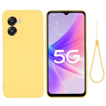 OnePlus Nord N300 Yellow Liquid Silicone Shockproof Case - 1