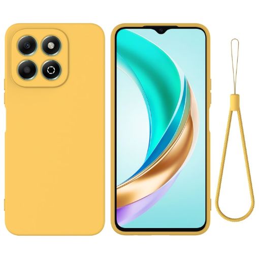 For Honor X6b 4G Yellow Dropproof Silicone Phone Case - 1