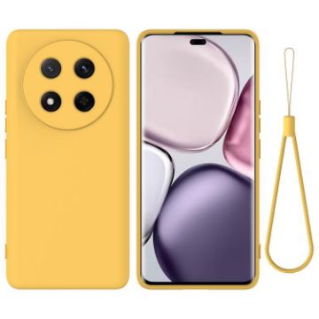 For Honor Magic7 Lite Yellow Silicone Dropproof Phone Case - 1