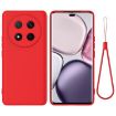 For Honor Magic7 Lite Red Liquid Silicone Dropproof Phone Case - 1
