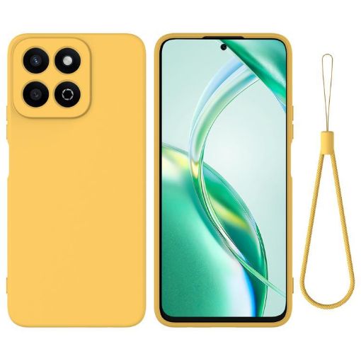 Honor X6b 5G Play 60 Plus Yellow Silicone Dropproof Phone Case - 1