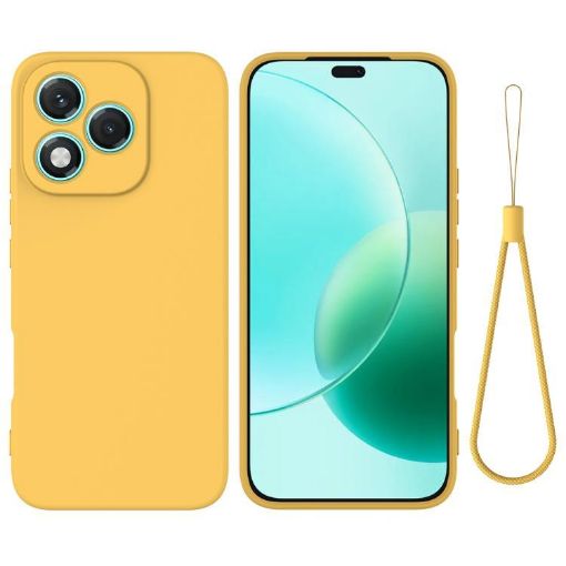 For Honor 400 Lite Yellow Silicone Dropproof Phone Case - 1