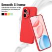 For Honor 400 Red Liquid Silicone Dropproof Phone Case - 3