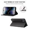 Ulefone Note 16 Pro Black Leather Case with Magnetic Closure - 4