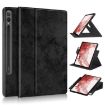 Samsung Galaxy Tab S9+ 360 Rotating Smart Leather Case (Black) - 1