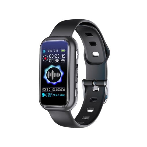 JNN S16 Smart HD Bluetooth MP3 Recording Bracelet, 64GB Memory - 1