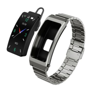 K13S 1.14" TFT Slub Steel Smart Bracelet, Sleep & Oxygen Monitor - 1