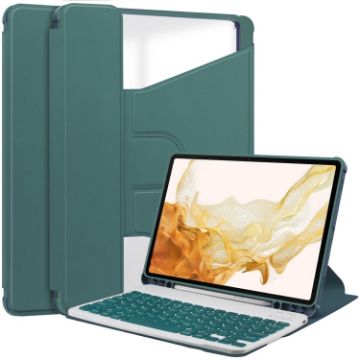 Samsung Galaxy Tab S9+ 360 Rotating Leather Case & Keyboard - 1