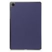 Galaxy Tab A9 Dark Blue Leather Case - Pure Color 3-Fold Holder - 3