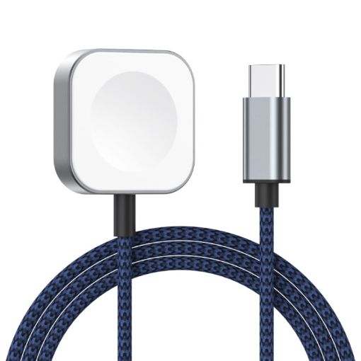Apple Watch Magnetic Charger with Type-C Interface (Blue) - 1