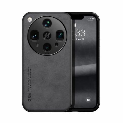 OPPO Find X8 Ultra Magnetic Leather Back Case - Dark Grey - 1