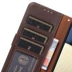 Khazneh Litchi Texture Leather RFID Phone Case, Brown, 160.8mm - 6