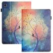 Galaxy Tab A 8.0 2019 Litchi Texture Leather Case (Oil Painting Tree) - 1