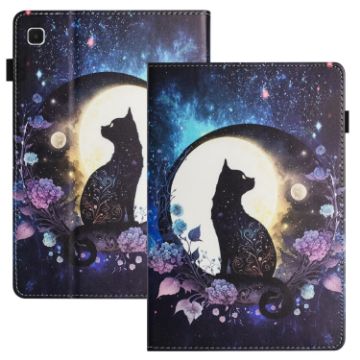 Samsung Galaxy Tab S5e Litchi Texture Leather Case (Cat) - 1