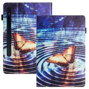 Galaxy Tab S7 Butterfly Litchi Texture Leather Case - 1