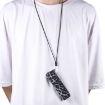 IQOS ILUMA ONE Leopard TPU+PU Leather E-Cig Case with Lanyard (White) - 5