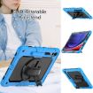 Samsung Galaxy Tab S10+/S9+/S9 FE+ Silicone Hybrid Case (Blue+Black) - 4