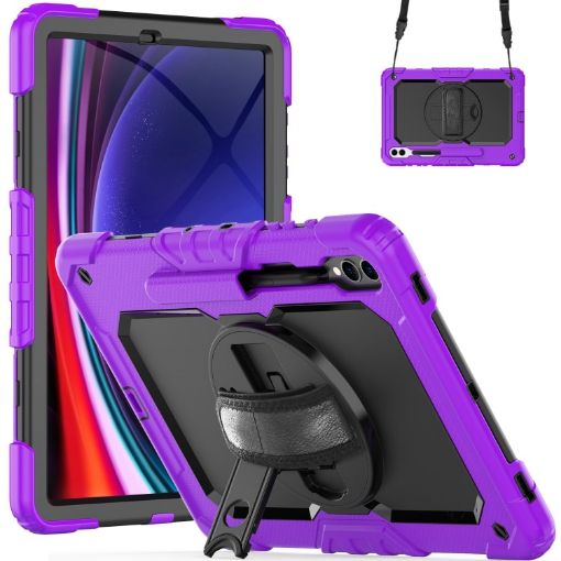 Samsung Galaxy Tab S10+/S9+/S9 FE+ Purple Black Protective Case - 1