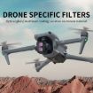 DJI Air 3 JSR KB Series Lens Filter: 6 in 1 STAR CPL ND - 2