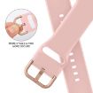 Apple Watch SE 2023 40mm Pink Silicone Pin Buckle Band - 3