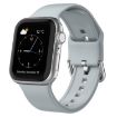 Apple Watch SE 2023 40mm Light Grey Silicone Pin Buckle Band - 1