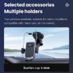 TOTU CH-5 Car Holder with One-Touch Lock, Suction Cup (Black) - 2
