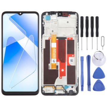 OPPO A55 5G OEM LCD Screen Digitizer Assembly with Frame - 1