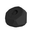 2 in 1 Diamond Wireless Charging Silicone Base - Black - 1