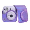 FUJIFILM instax mini 12 Purple Leather Case Bag with Strap - 6