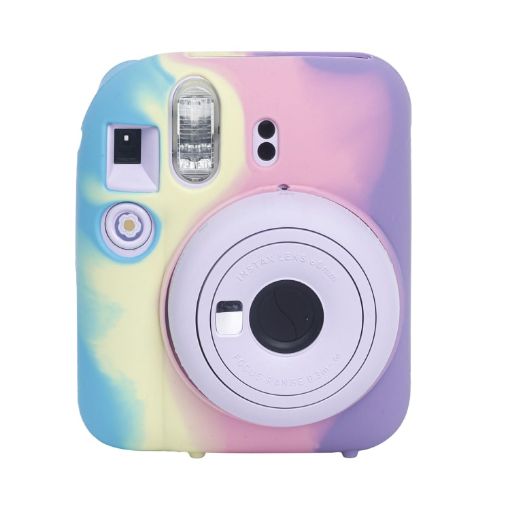 FUJIFILM instax mini 12 Dark Blue Purple Silicone Camera Case - 1