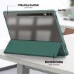 Samsung Galaxy Tab S9+ Deep Green Smart Leather Tablet Case - 6