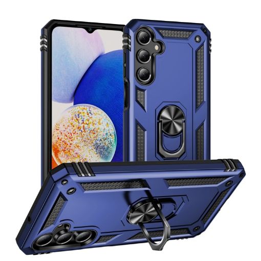 Samsung Galaxy A16 5G Shockproof Case with Holder (Blue) - 1